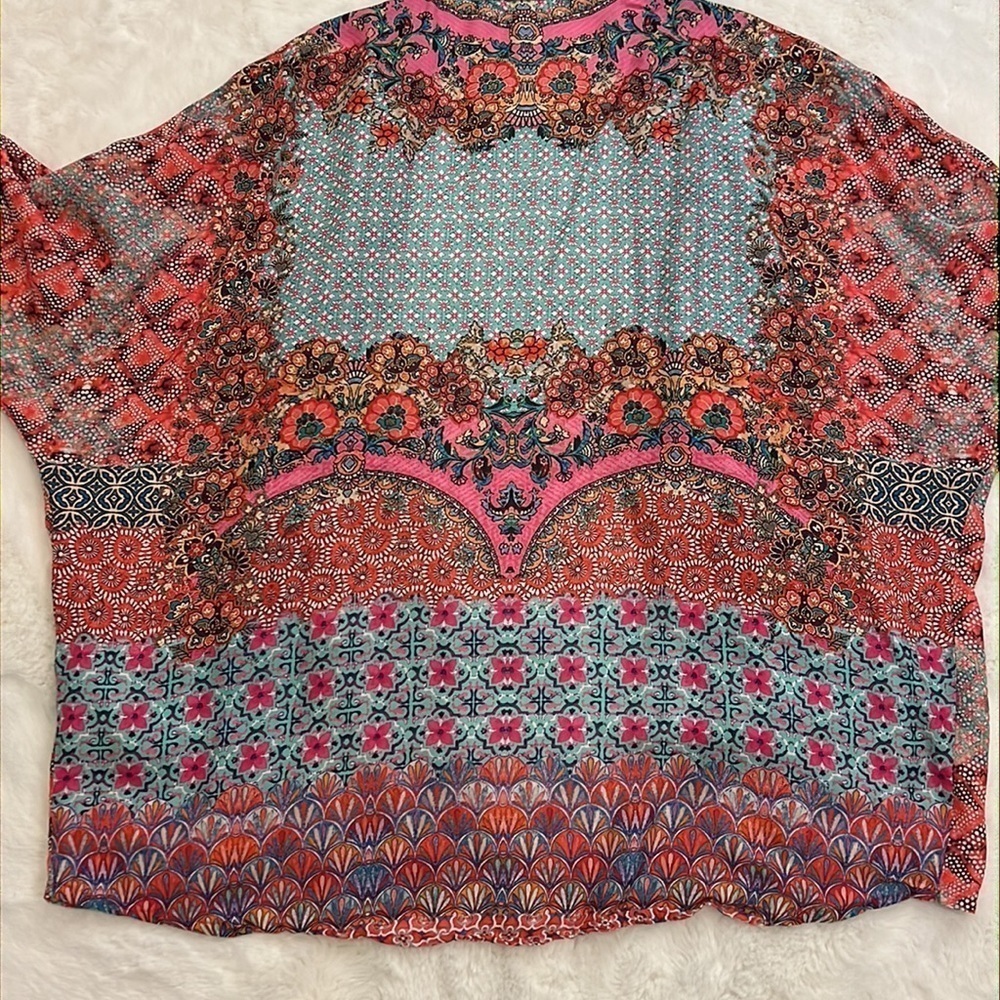 Mahila Anthropologie brand open front Kimono One Size - Picture 8 of 13
